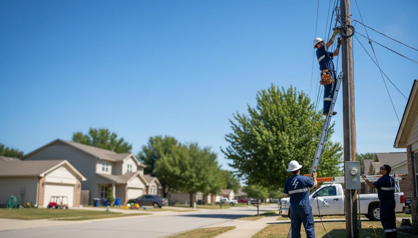 Residential electrician providing installation services in Combs, KY